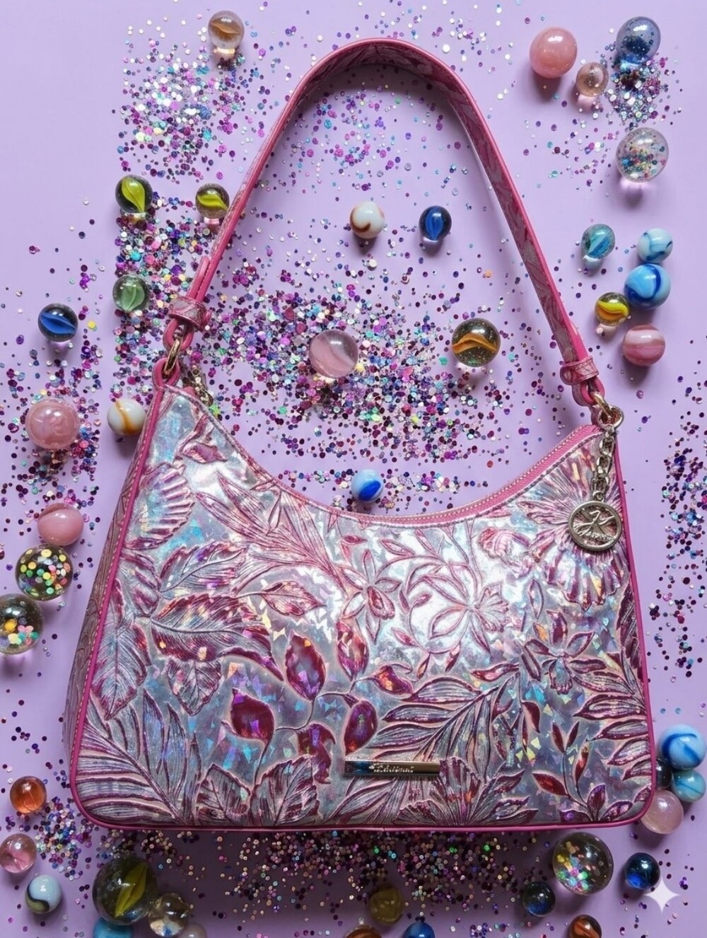 Brahmin Esme Snapdragon Lokelani Shoulder Bag NWT - Picture 11 of 13